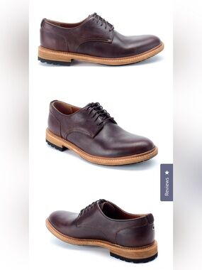 Warfield & Grand Dark Brown Leather Derby with Tan Welt